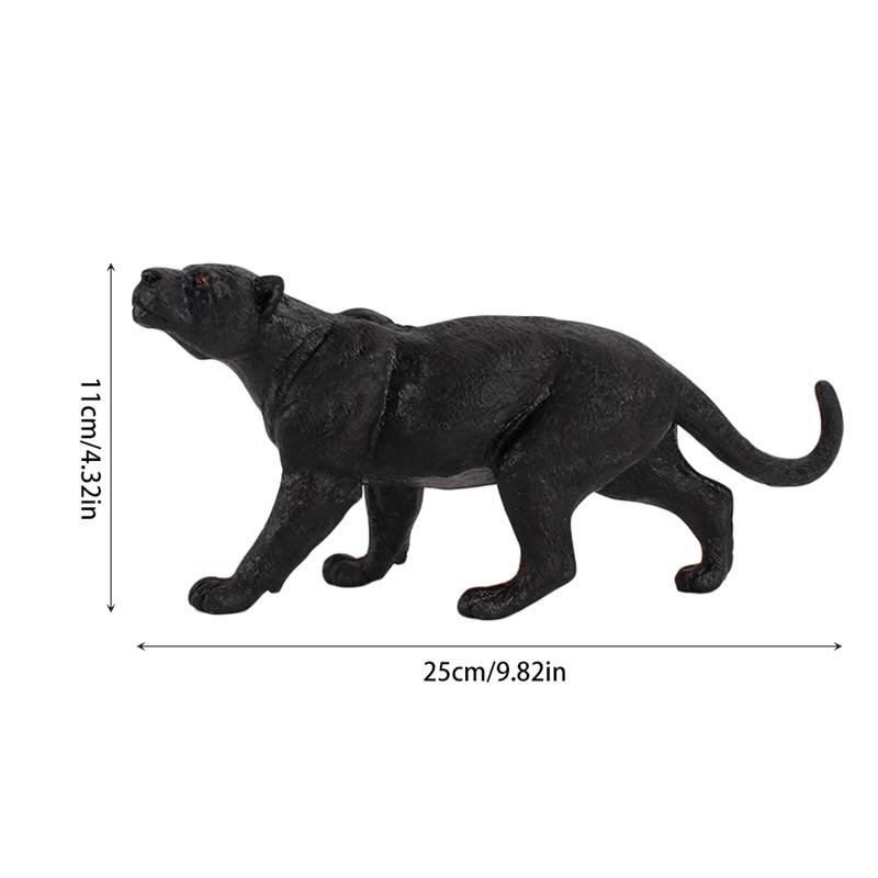 1Pc Gesimuleerde Panther Model Creatieve Delicate Panther Model Dier Desktop Versiering Voor Amateur Collector