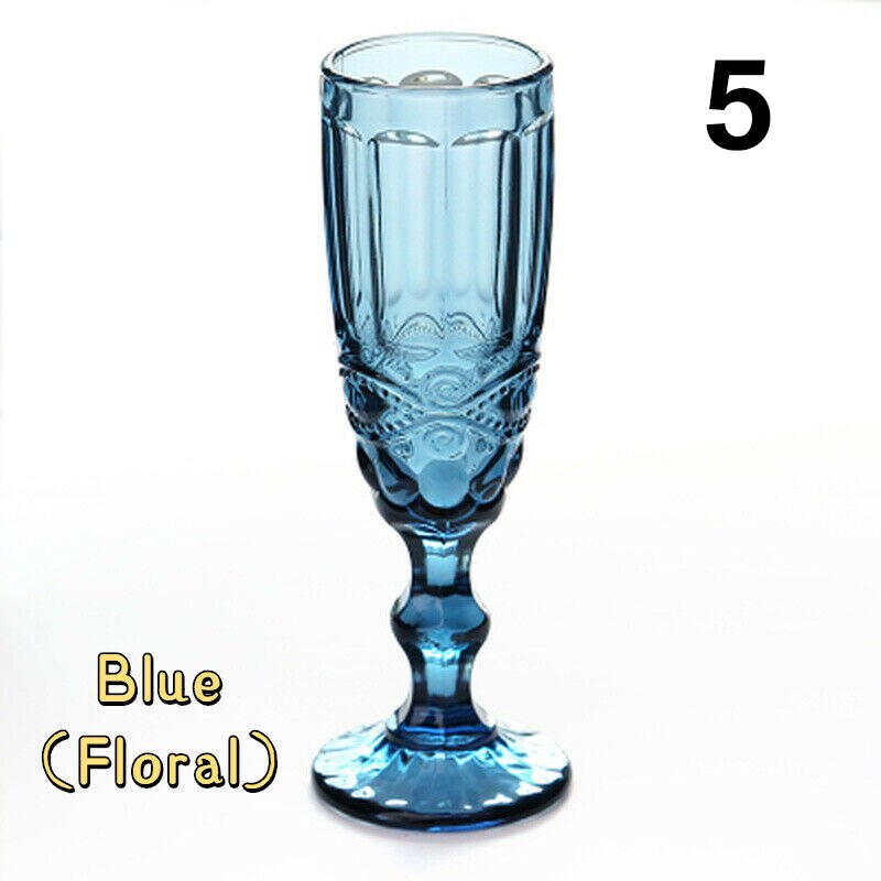 Verre à vin rouge Vintage gaufré 150ml, gobelet à jus rétro, verre à eau, verre à Champagne, verres à vin pour fête de mariage: 5