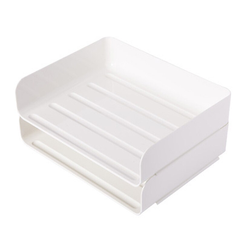 Stackable Desktop Storage Box Cosmetics Office Books Documents Storage Household Multi-grid Plastic Stackable: 2