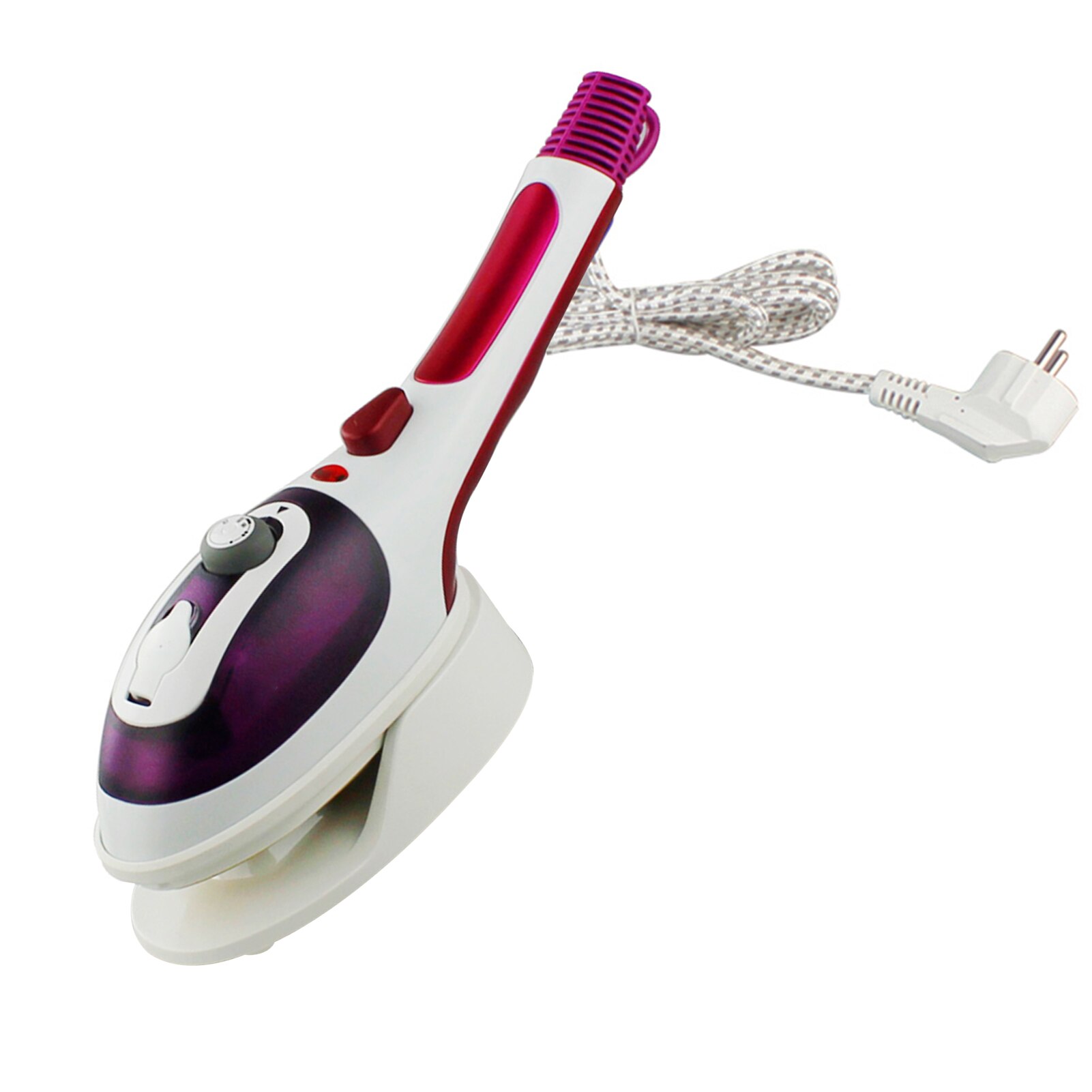 Handheld Steamer Garment Steamer Fabric Steamer Iron Ironing Machine Electric Steam Iron for Home Travel: Purple / US