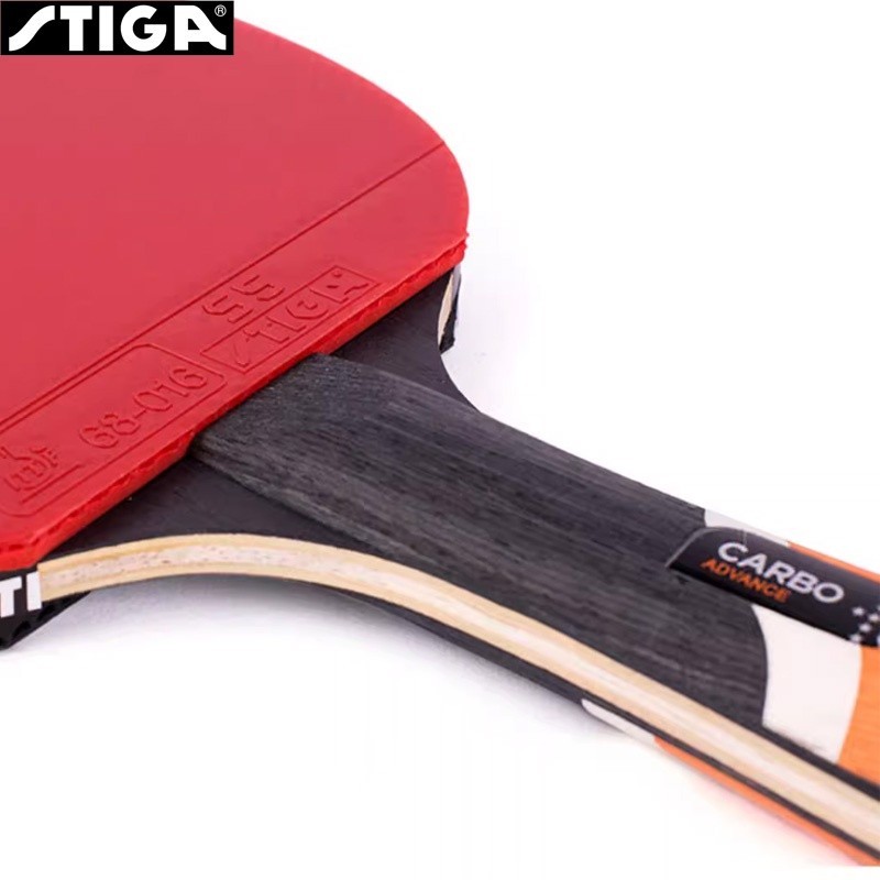 Original STIGA 6-Star Table Tennis Racket 5+2 Carbon Ping Pong Paddle with Rubber 6 STAR Carbon Ping Pong Bat Set