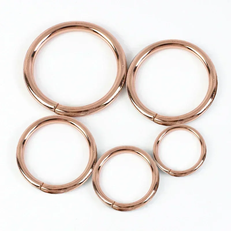 10Pcs Meetee 13-38mm Metal O Ring Buckle Circle Connection Hook DIY Bag Strap Belt Buckles Dog Collar Webbing Clasp Accessories: 8# / Gun Metal