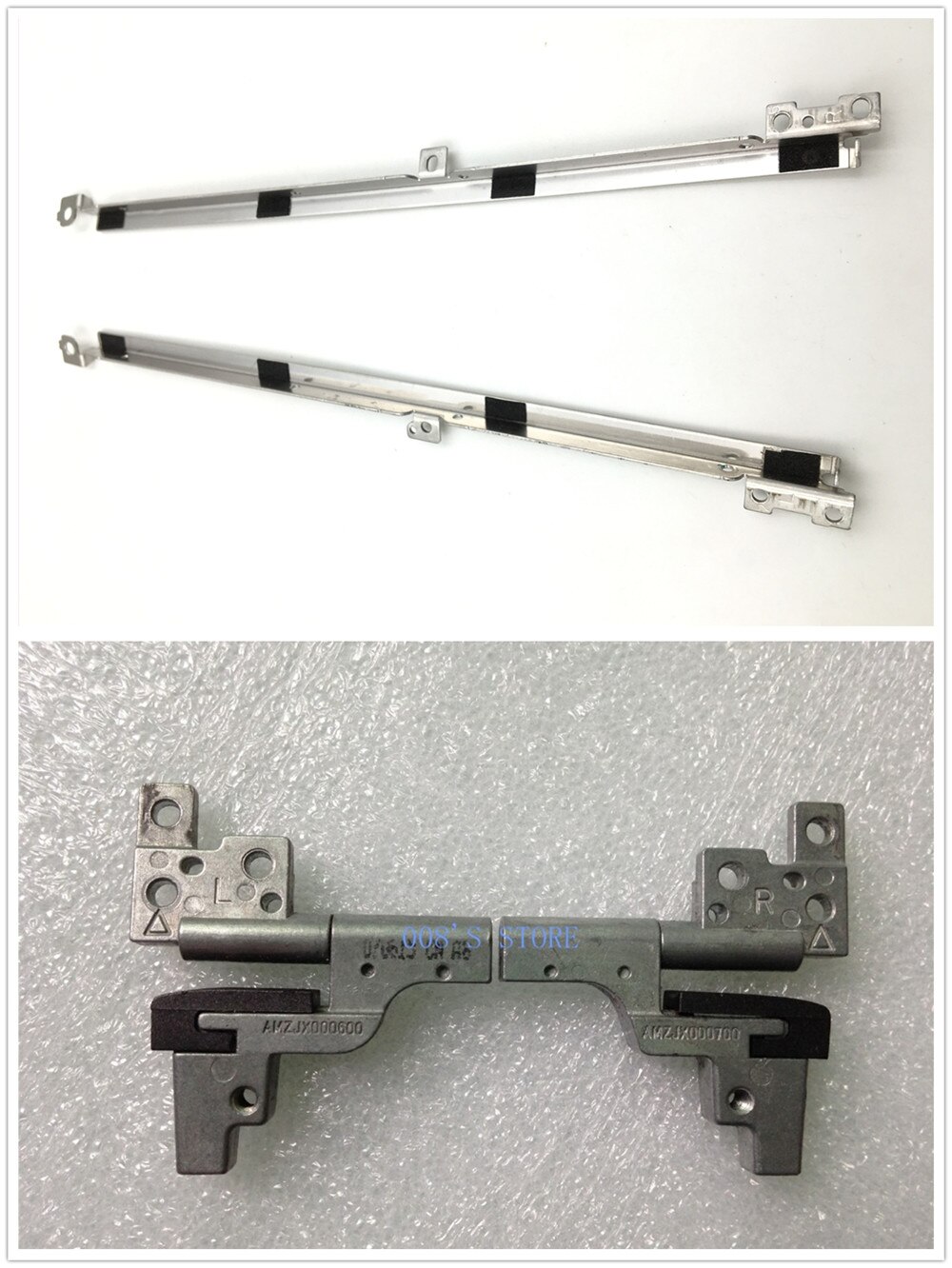 Screen LCD Bracket/Hinges For DELL Latitude D620 D630 D631 JD104 YT450 TU507 PP18L 14.1" Laptop Support Rails Left Right One Set: Hinges and Brackets