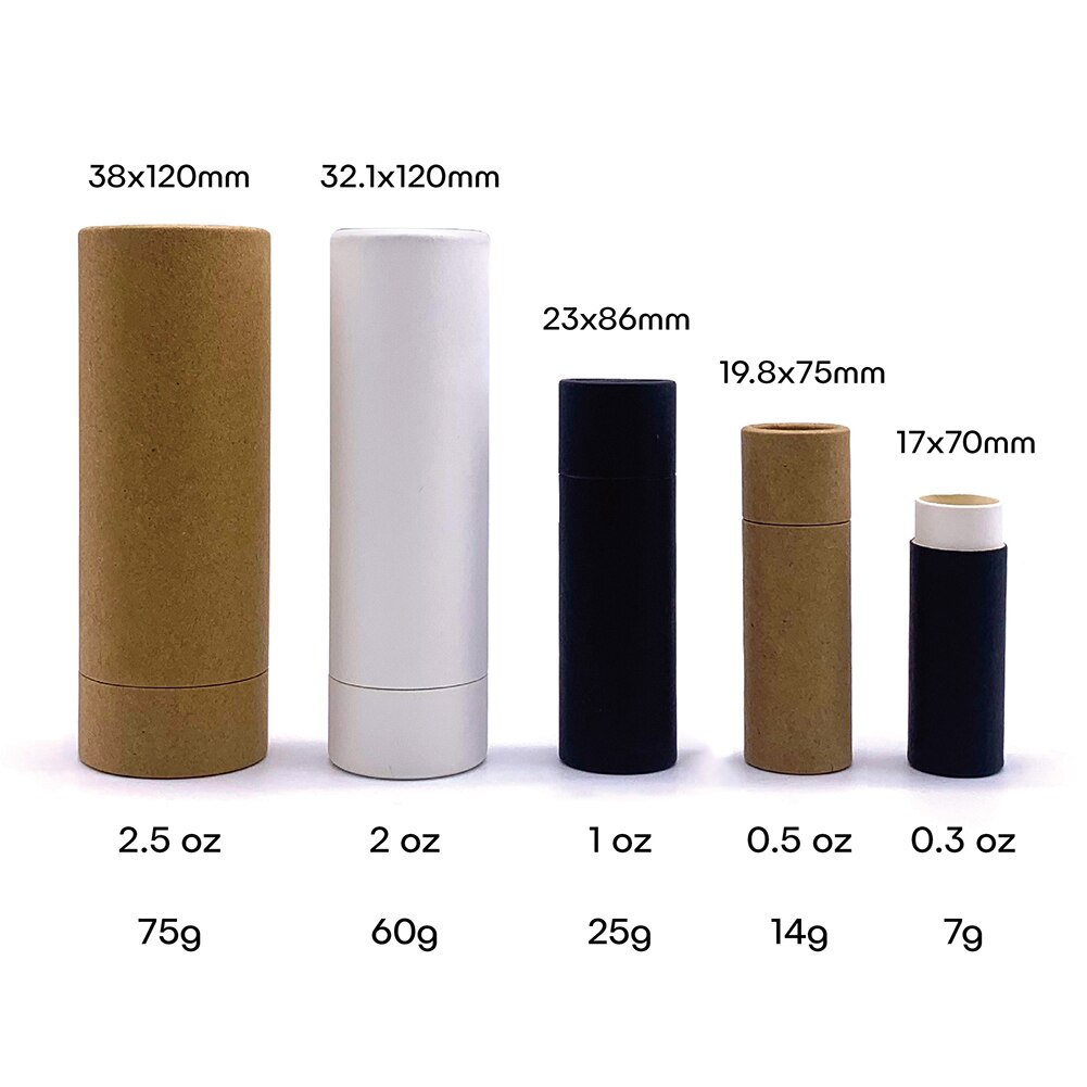 50 Stuks Lege Papier Shell Lipstick Buizen Met Cap Lippenbalsem Chapstick Houder Diy Makeup Tools Hervulbare Container