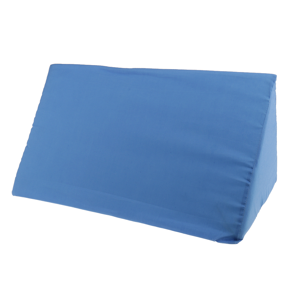 Foam Wedge Pillow Elevation Cushion Lumbar Support Zippered Cover