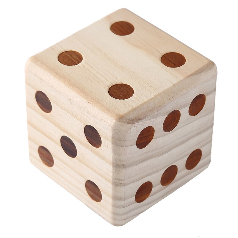 Wood Dice D6 Sided Dice 9cm Digital Point Cubes Round Corner for Kid Toys Board Games Wooden 1 Pc Safety Toys: Default Title