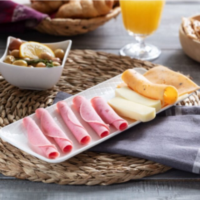 Porcelain Jam Plate Special Sauce Snack Serving Bowl 100% Bone Chine Porcelain Breakfast Plate Turkish Made Porcelain: Cheese plate