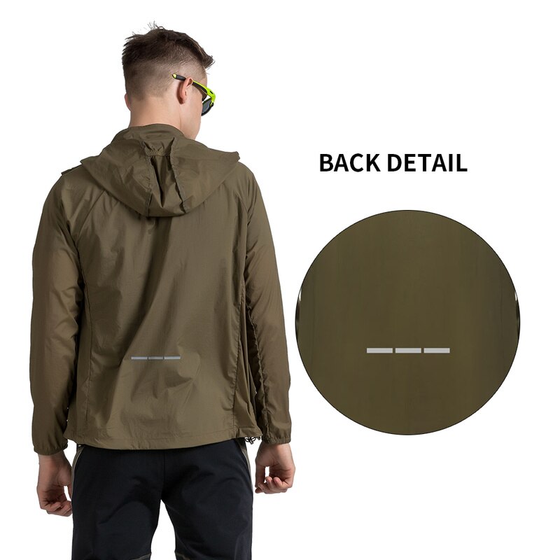 Heren Fietsen Windjack Winddicht Outdoor Sport Skin Jassen Ademend Waterdicht Anti-Uv Fiets Bergbeklimmen