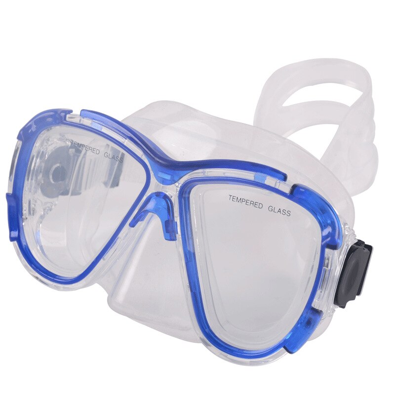 Diopter Snorkeling Mask Myopia Diving Masks With Prescription Lens(Nearsight 0-9.0), Corrective Scuba Mask For Sports Camera: Blue