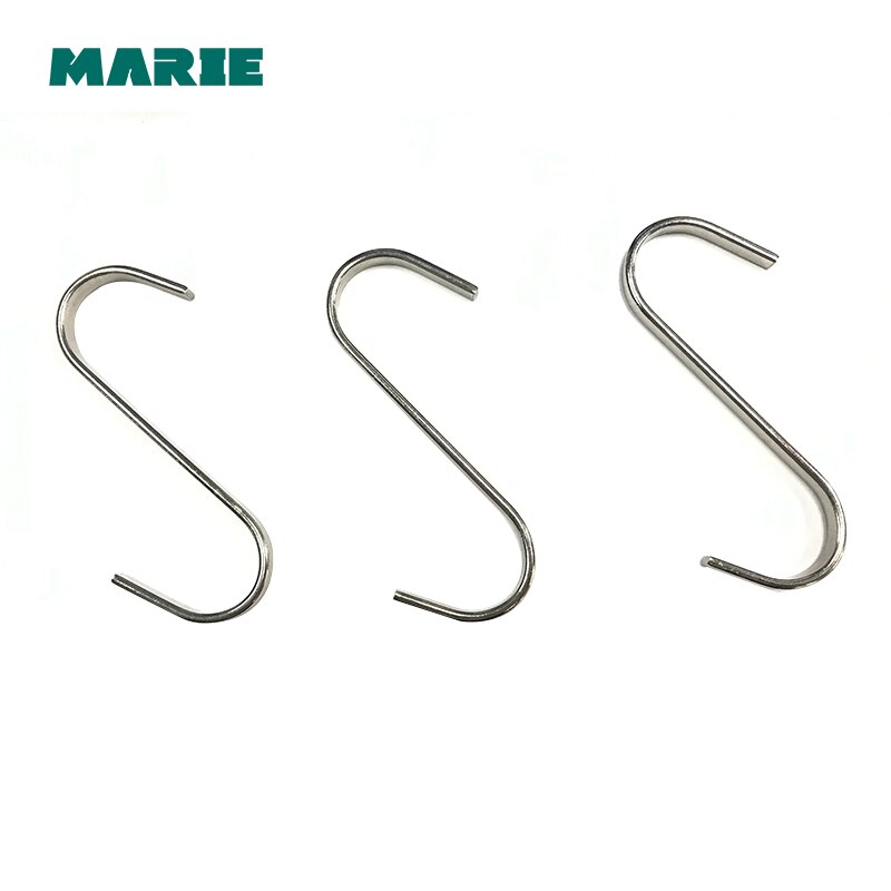 Gancho para colgar en forma de S de acero inoxidable, ganchos para colgar ropa de baño o cocina, ganchos para colgar ollas