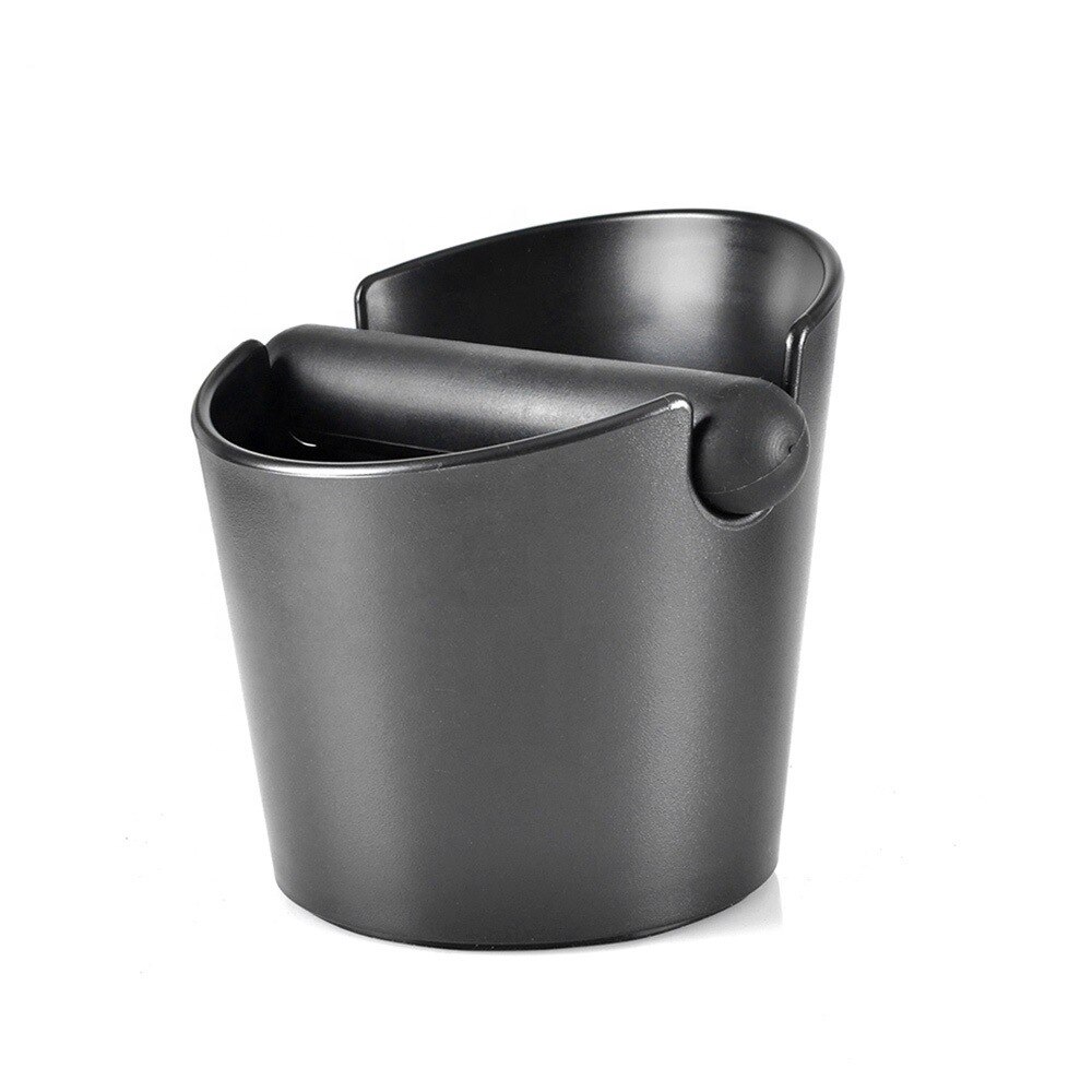 Anti Slip Shock-absorbent Espresso Knock Box Anti Slip Coffee Grind Dump Bin Waste Bin With Detachable Knock Bar For Barista
