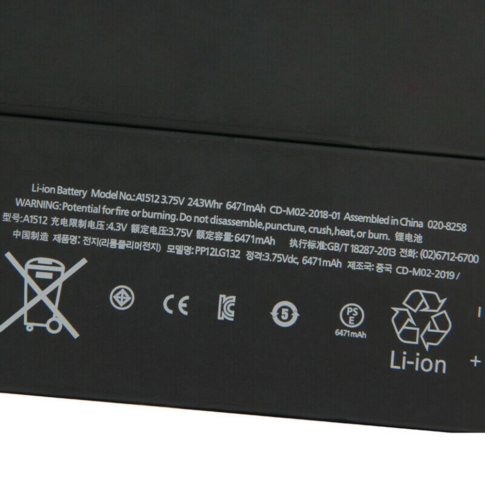 3,73 v 6471 mAh Neue OEM A1512 Batterie für iPad Mini 2 A1489 A1490