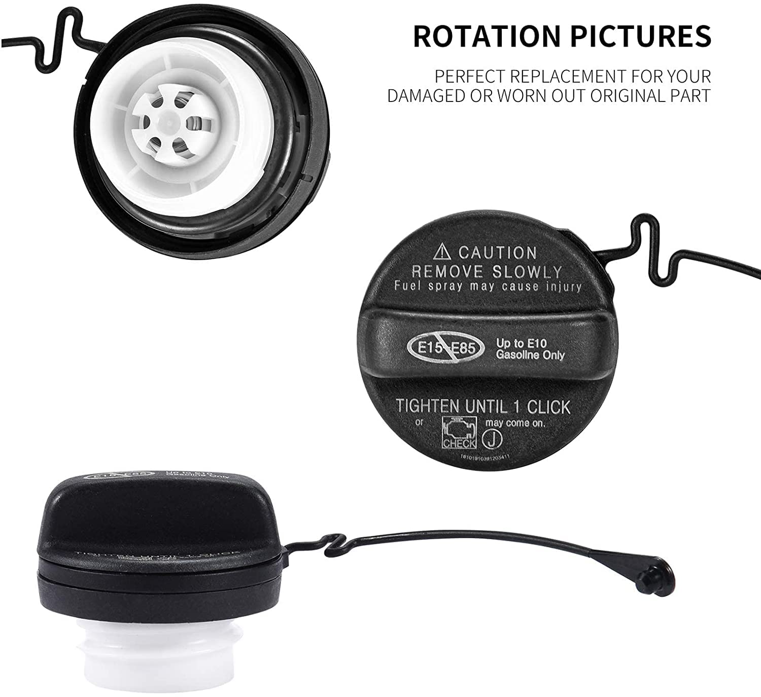 Gas Cap, Fuel Tank Gas Filler Cap for Toyota Corolla Camry 4Runner Avalon Highlander FJ Land Cruiser Matrix Rav4 Sequoia Sienna