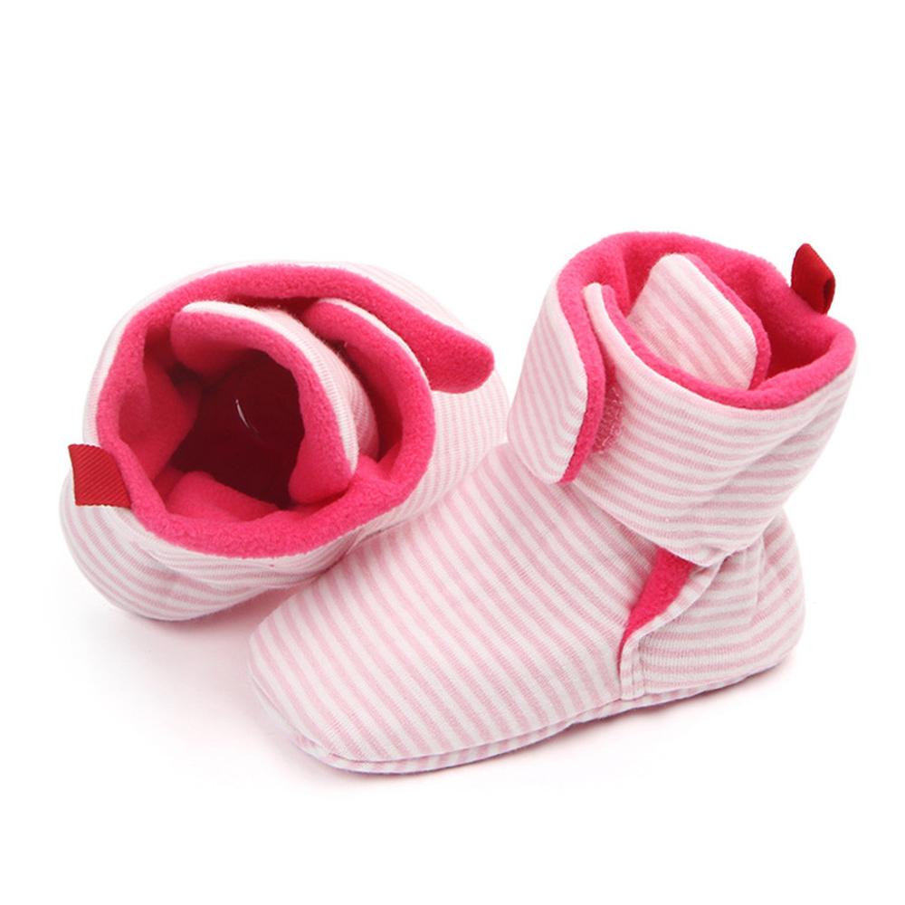 Bebê Da Menina do Menino Botas de Inverno Quente Sapatos de Algodão Confortáveis Cores Misturadas Moda Primeiros Walker Criança Sapatos Macios детская обувь zapatos