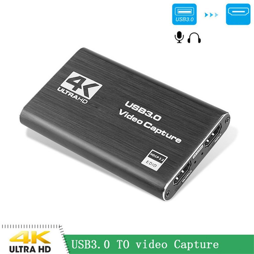 Karta przechwytywania wideo 4K HDMI USB3.0 1080P chwytak Dongle karta przechwytywania Hdmi dla OBS przechwytywanie karty przechwytywania gry na żywo