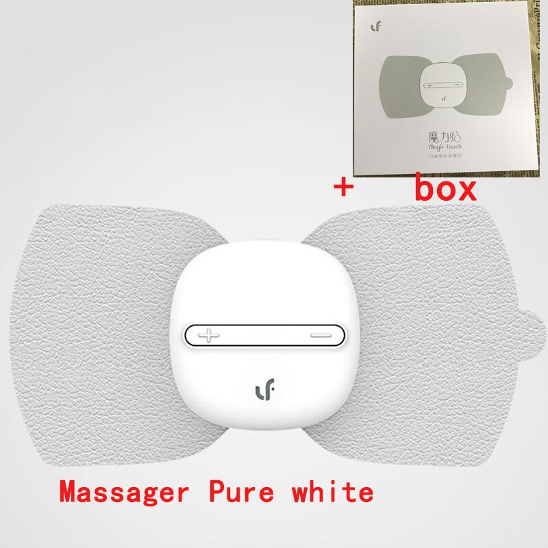 Youpin Leravan LF Portable Electrical Full Body Relax Muscle Therapy Massager Magic Massage Stickers For office worker/home: pure white with box