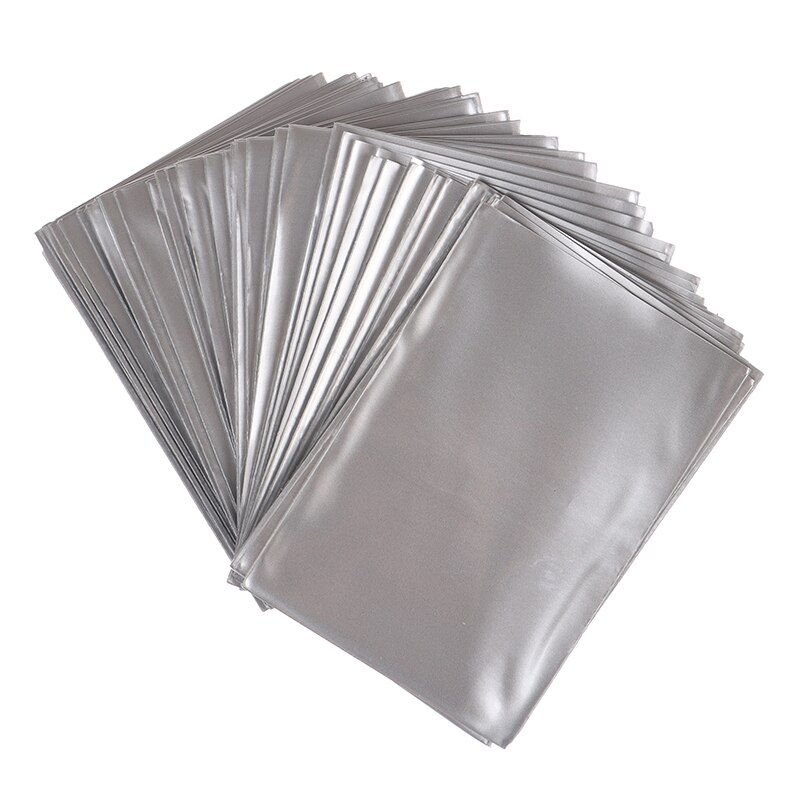 50 stuks/pak 62*89mm kaarthoesjes, beschermkaarten, kleurrijke bordspelhoesjes: Zilver