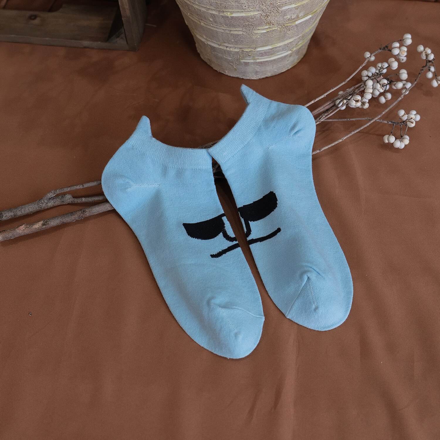 8 Pieces=4 Pairs/Lot Funny Women Boat Socks Cute Harajuku Summer Compression Ankle Socks Breathable and Comfortable TJ3080: 4 Pairs color 3