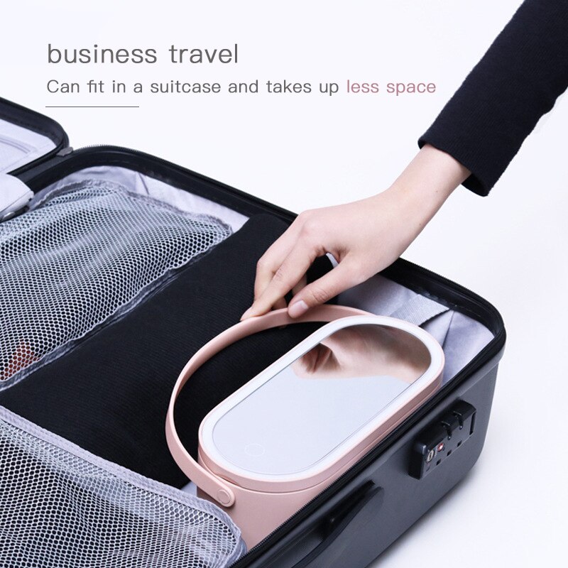 HFZY Meerdere Functionele Verlichte Make-up Spiegel USB Opladen Draagbare Kleine