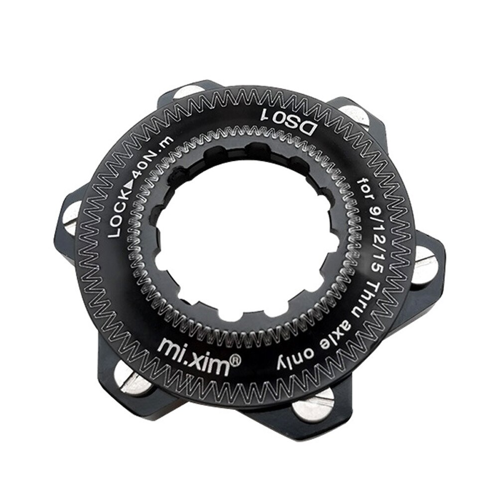 Bicycle Centerlock To 6-Hole Adapter Bicycle Disc Brake Center Lock Conversion 6 Bolt Rotors Bike Hub Adapter: Black