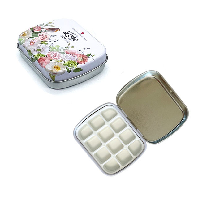 Lege 12 Raster Mini Aquarel Blikken Doos Draagbare Aquarel Verfpalet Reizen Schilderij Verfbak Kunstbenodigdheden: Black