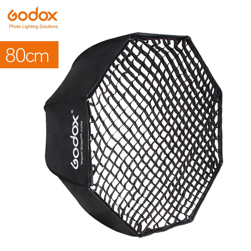 Godox Draagbare 80Cm 32 &quot;Paraplu + Honingraat Octagon Softbox Reflector Honingraat Softbox Voor Flash Speedlight
