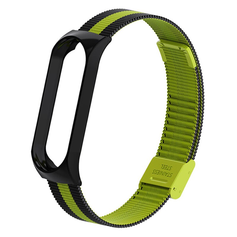 Pulsera inteligente para Xiaomi mi Band 3 4 mi Band 4 3 correa de Metal de acero inoxidable Z2