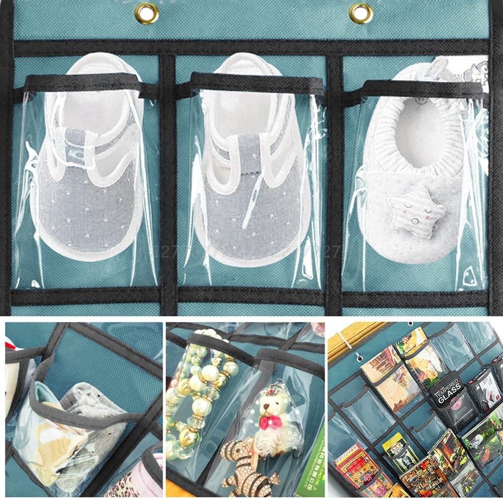 25 Clear Pockets Classroom Pocket Chart For Teacher Door Hanging Calculator Organizer O30 19