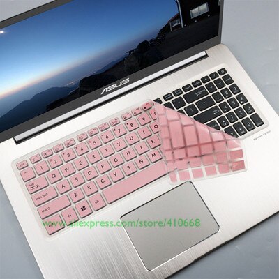 15.6 inch Laptop Keyboard Cover Skin For Asus VivoBook Pro 15 N580 N580G N580GD N580VD M580VD M580 NX580VD YX570ZD YX570ud YX570: Pink