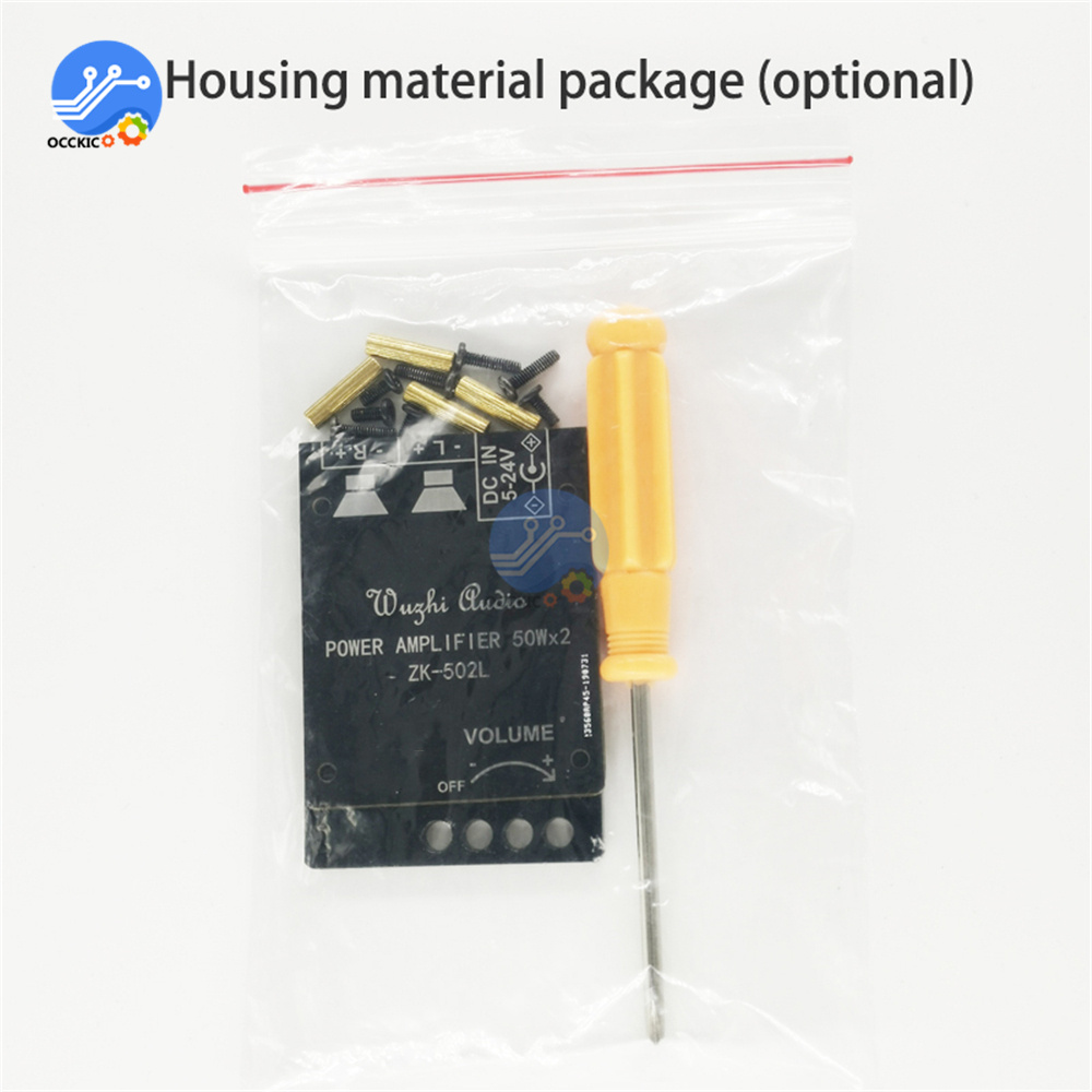 ZK-502L Audio Speakers DIY Bluetooth 5.0 High Power Digital Amplifier Stereo Board 50W+50W AMP Amplificador Audio Home Theater
