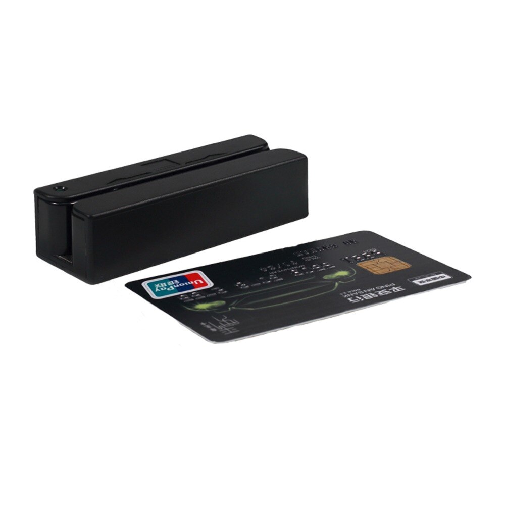 Mini Size Track 1/2/3 Small Magnetic Stripe Card Reader USB ATM 3.5MM Encoder Swipe Machine HCC750