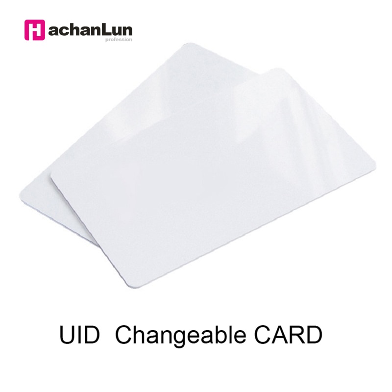 HaChanLun 20/50PCS UID 13.56MHZ NFC smart chip IC card for access control access RFID rewritable read card 0 sector editable