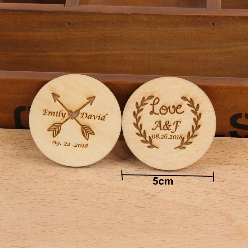 2pcs Custom Wooden Fridge Magnets engraved Refrigerator Magnets rustic Wedding Favor wedding accessories