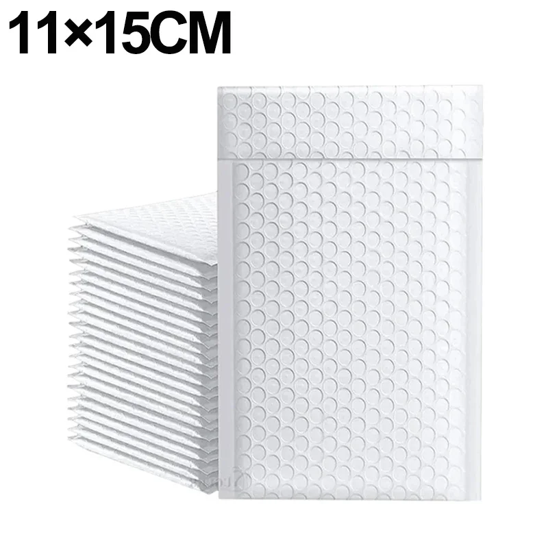 10-50 Stuks Multi-Size Witte Bubble Enveloppen Zak Dikker Waterdicht Schuim Bubble Envelop Zakken Zelfzegel Verpakking Zakken: L / Sky Blue