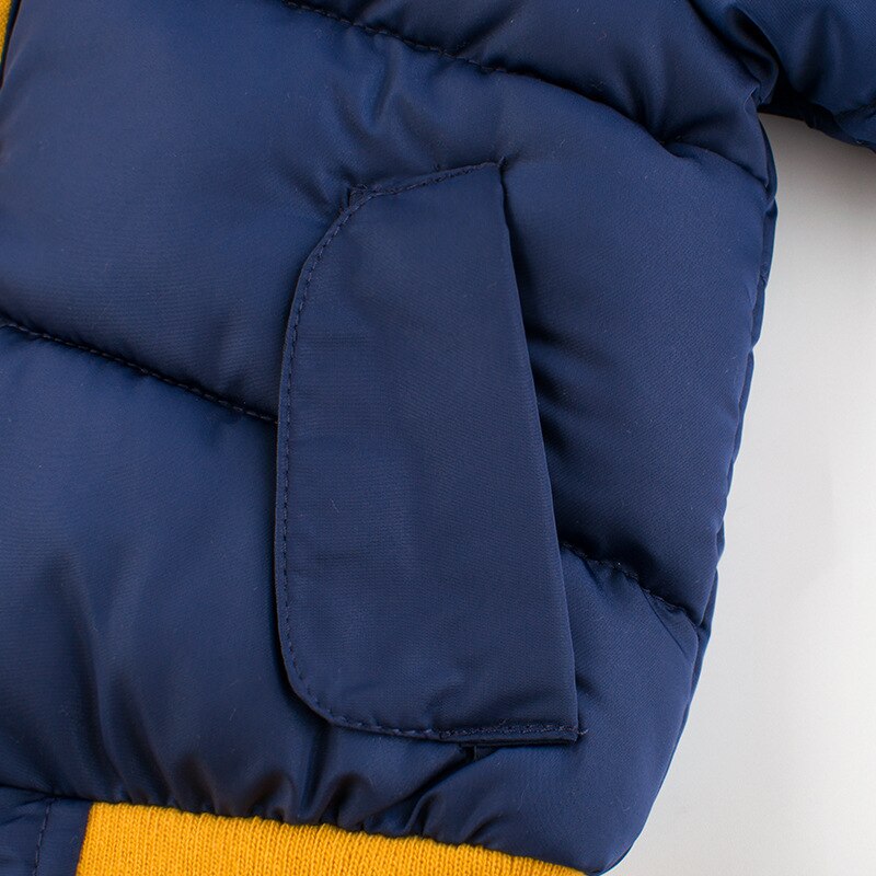 Jongen Winter Katoen Gewatteerde Jas Dikke Katoenen Donsjack Warme En Comfortabele Mid-Lengte 2-10 Jaar oude Ritsvak Kleren
