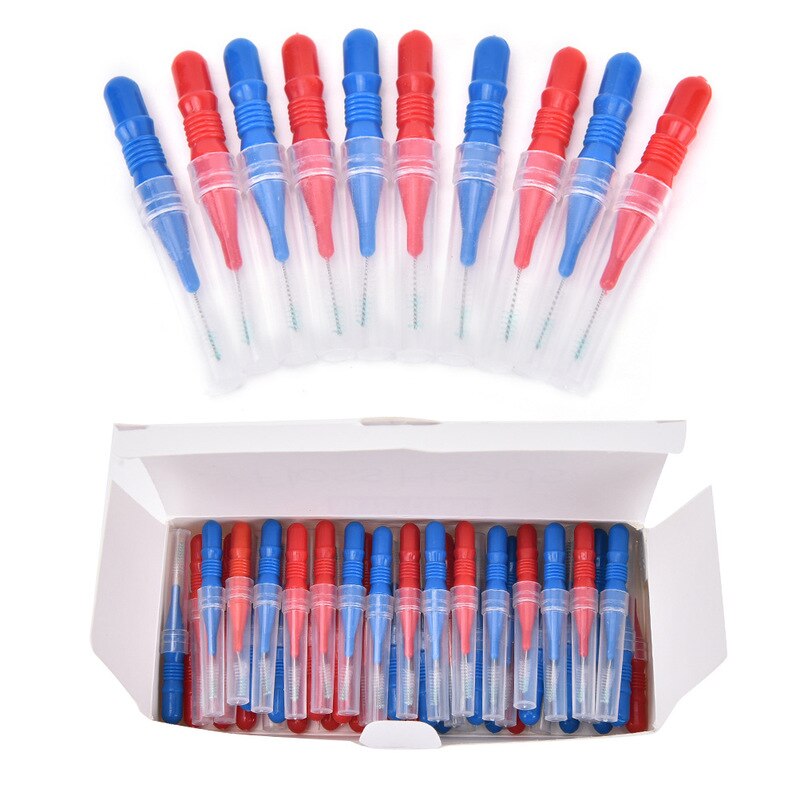 50pcs Tooth Floss Oral Hygiene Dental Floss Soft Plastic Interdental Brush Toothpick Healthy for Teeth Cleaning Oral Care: Default Title