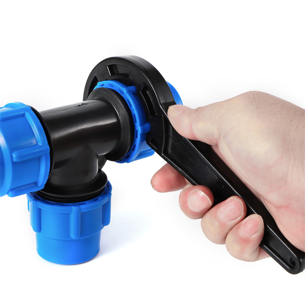 PVC PE Tube Tap Water Splitter 20/25/32/40/50mm Plastic Quick Valve Connector Garden Lawn Orchard Irrigation Water Pipe Fittings