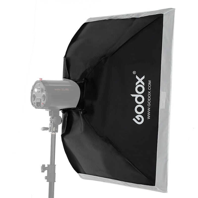 Godox-caja de luz estroboscópica para estudio, difusor cuadrado portátil de 60x60cm/23,6x23,6 pulgadas, MS60 x 60 con montaje Universal para Flash de estudio