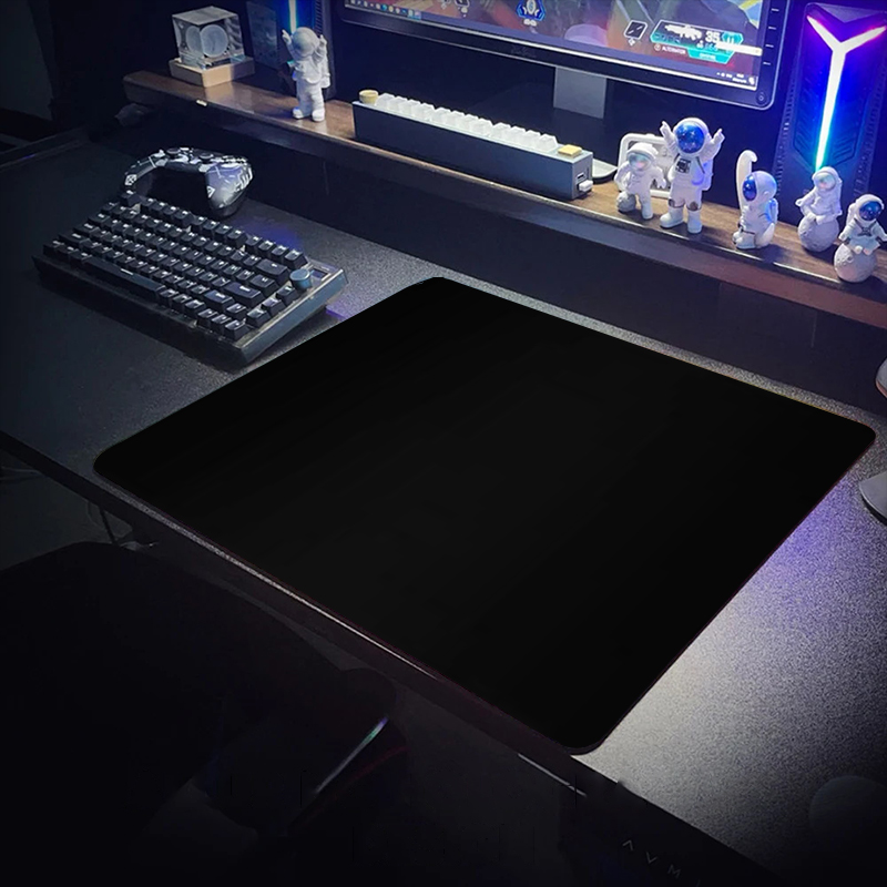 All Black Mouse Pad Water Proof Gaming Accessories Mause Ped 40x45 40x90CM Computer Desks Table Cushion Office Carpet Playmat: XXS / WHITE