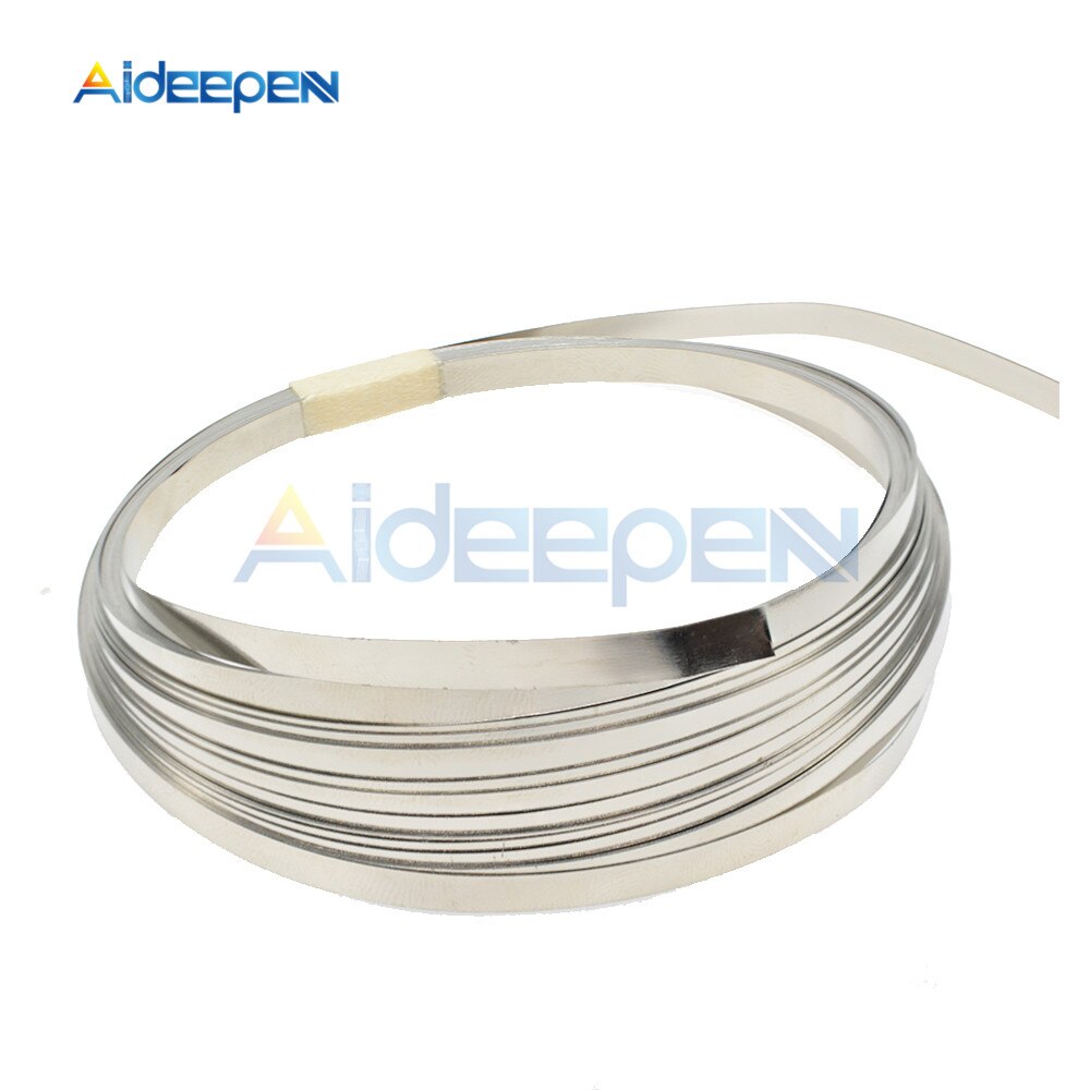 1 Roll 10m 18650 Li-ion Battery Nickel Sheet Plate Nickel Plated Steel Belt Strip Connector spot welding machine Battery welders