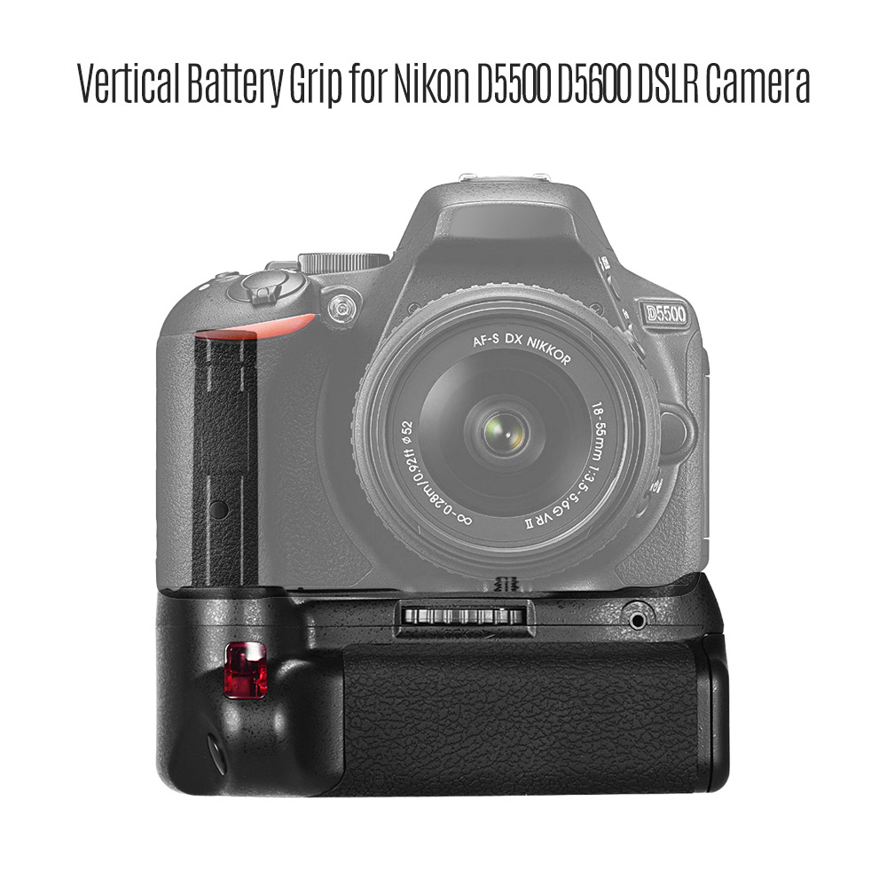 ABS Vertikale Griff Halfter für Nikon D5500 D5600 DSLR Kamera Mit 1/4 "schraube See EN-EL 14 Batterie angetrieben