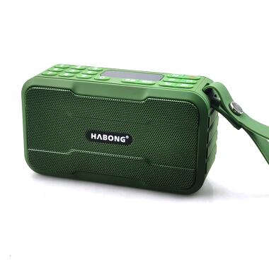 Radio FM portátil, minialtavoz Bluetooth, barra de sonido Hifi, Subwoofer, Walkman manos libres, reproductor de música, grabadora con micrófono: Dorado