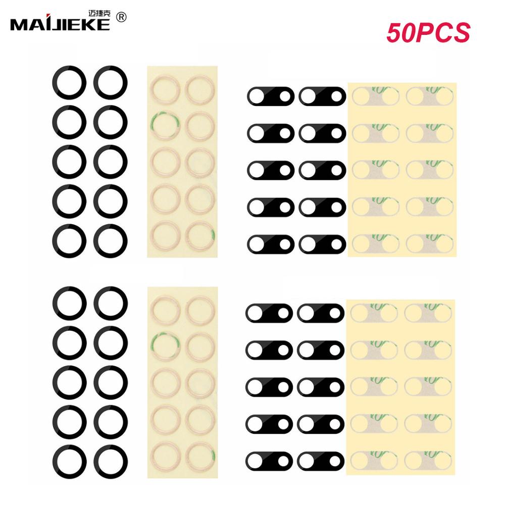 50 sztuk powrót obiektyw aparatu szklana pokrywa dla iPhone 12 mini 11 pro max X Xs max XR tylna kamera szklany obiektyw dla iPhone 6 6s 7 8 Plus
