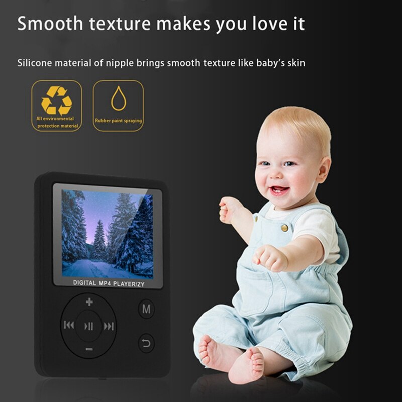 MP4 Player, 3.5 mm Headphone Port,Radio Music Playback Device 1.8 Inch TFT Screen