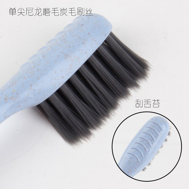 1PC Colorful Bamboo Toothbrush Toothpaste Environment Wooden Rainbow Bamboo Toothbrush Oral Care Soft Bristle no box