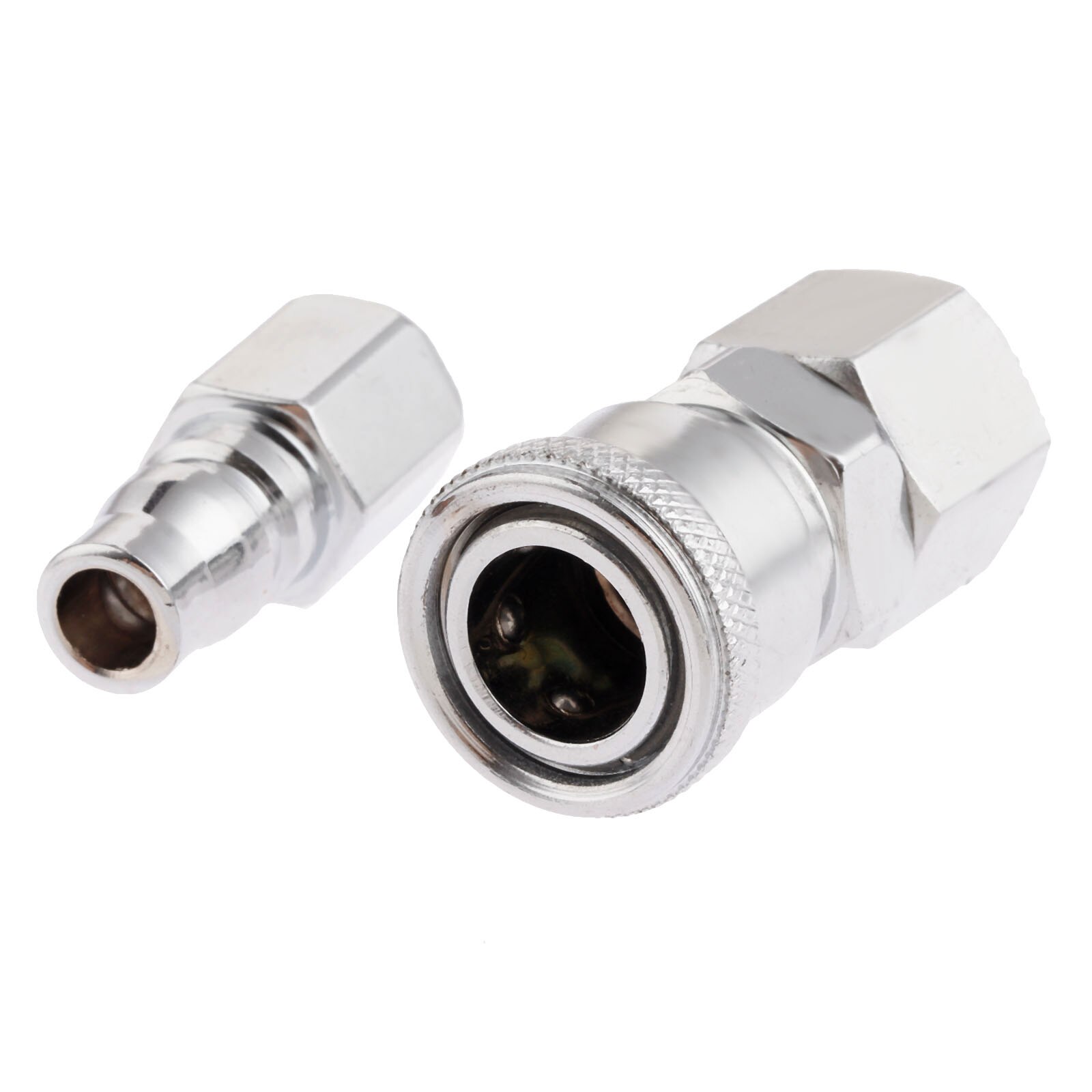 2Pcs Pneumatic Fittings Euro Air Line Hose Compressor Connector Quick Release 1/4"BSP Female Thread Coupler Connector Fittings
