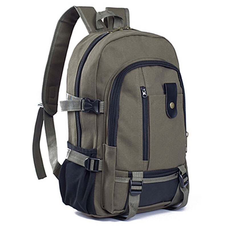 Männer Reise Vintage Männer Nylon Laptop Rucksack Schule Tasche Teenager Rucksack Klassische Große Kapazität Casual Rucksack: green