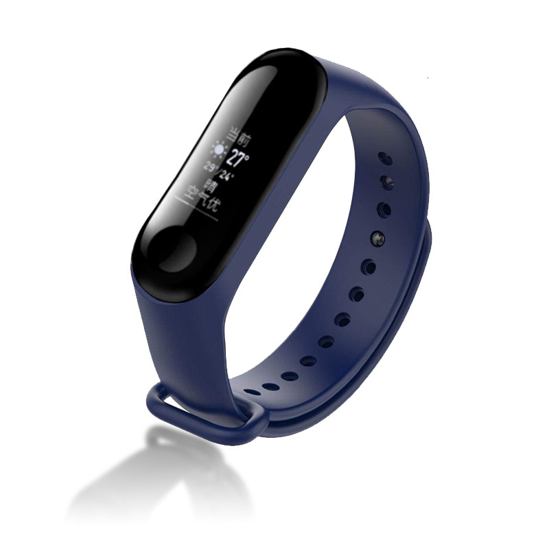 Smart strap for the Xiaomi mi band 4 replacement wrist strap, for the Xiaomi mi band 3 multicolor replacement bracelet strap: Midnight Blue