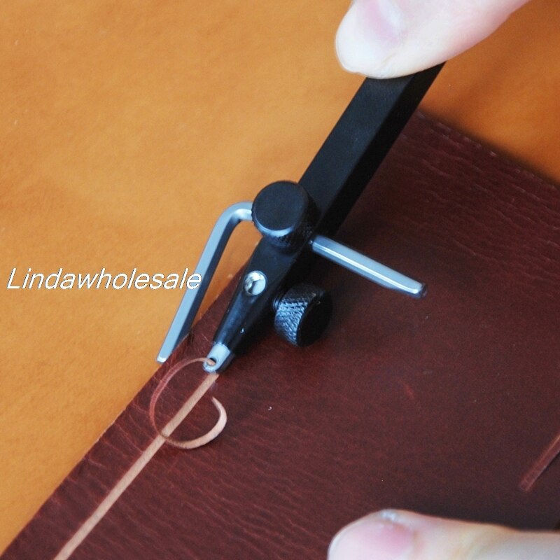 Lederen trenching apparaat, geul stalen apparaat, handgereedschap voor leer crafting: 1.5mm slot width