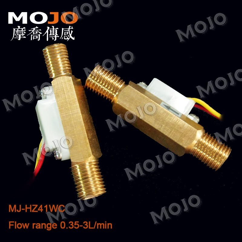 Hall Flow Sensor MJ-HZ41WC 0.35-3L/min Water Flow Meter G1/4"